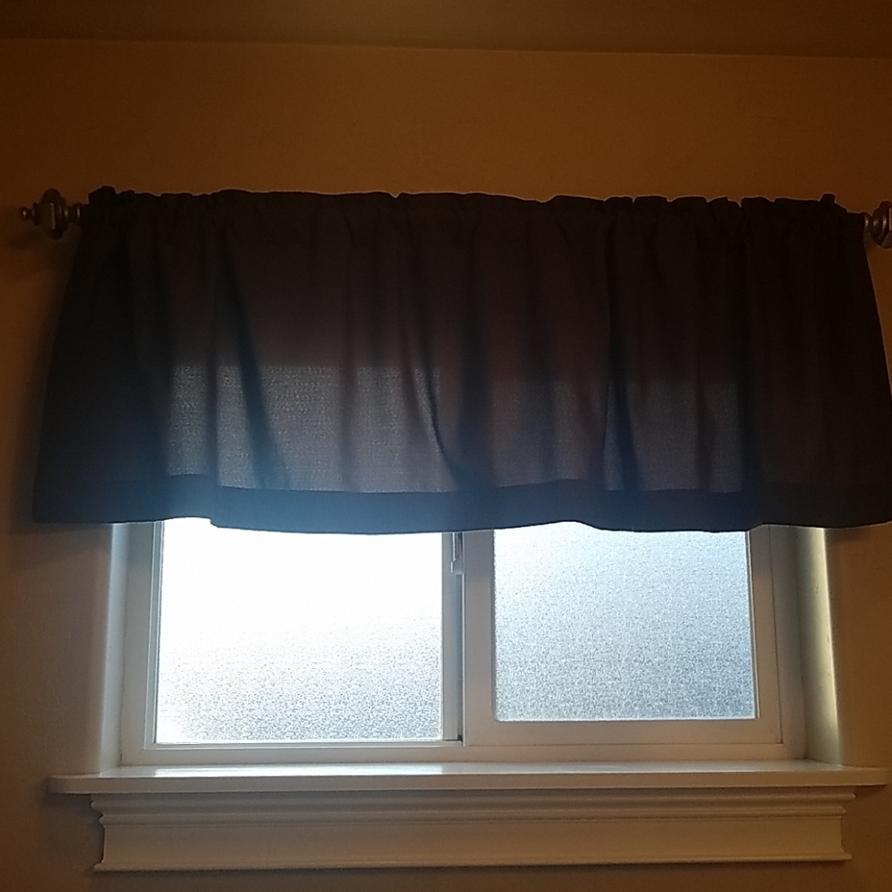 Chocolate colored valance